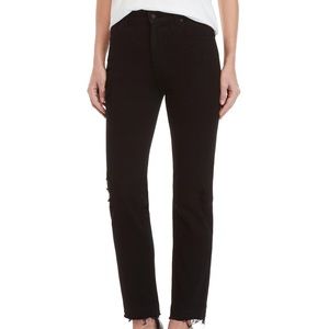 Derek Lam 10 Crosby Frayed Straight Leg Jeans